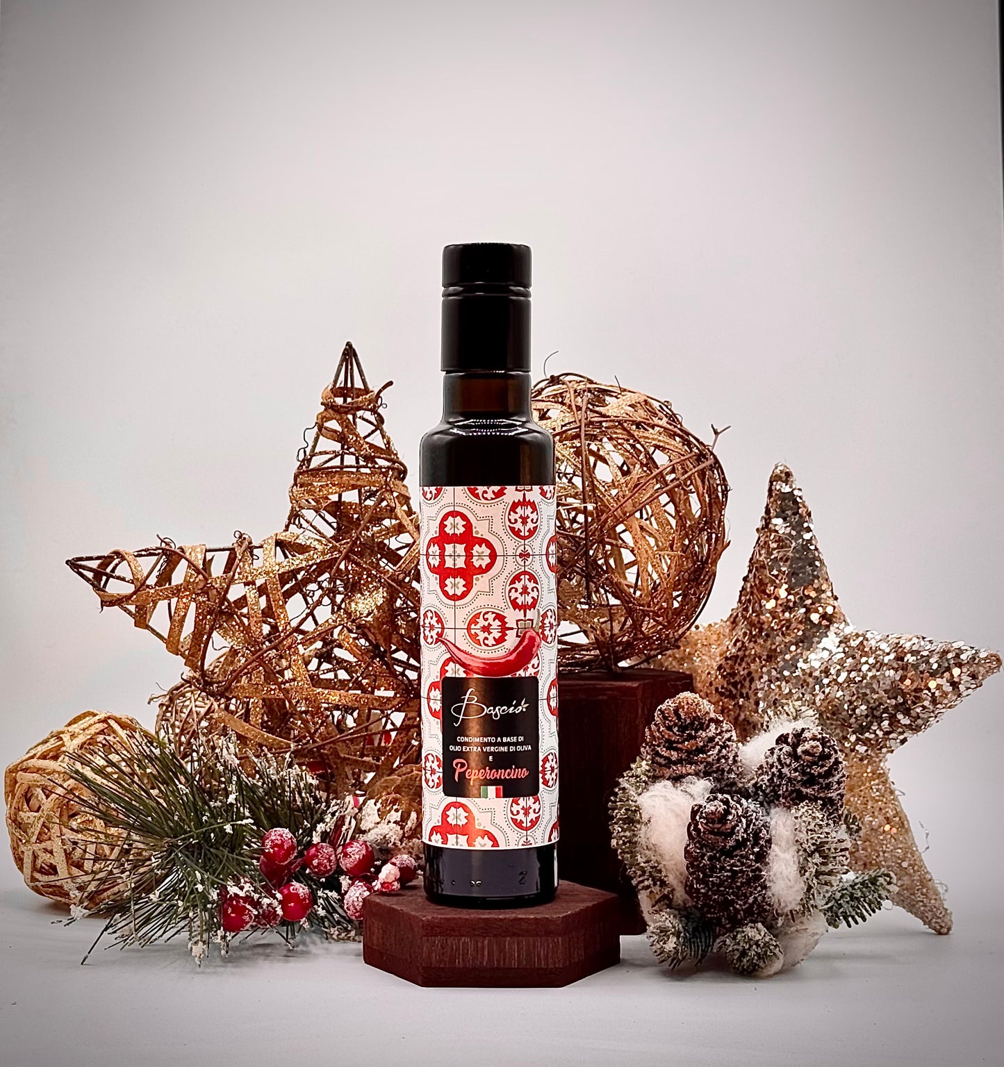 Condimento - Olio Extra Vergine di Oliva e Peperoncini "Carolina Reaper" - Bottiglia 250ml